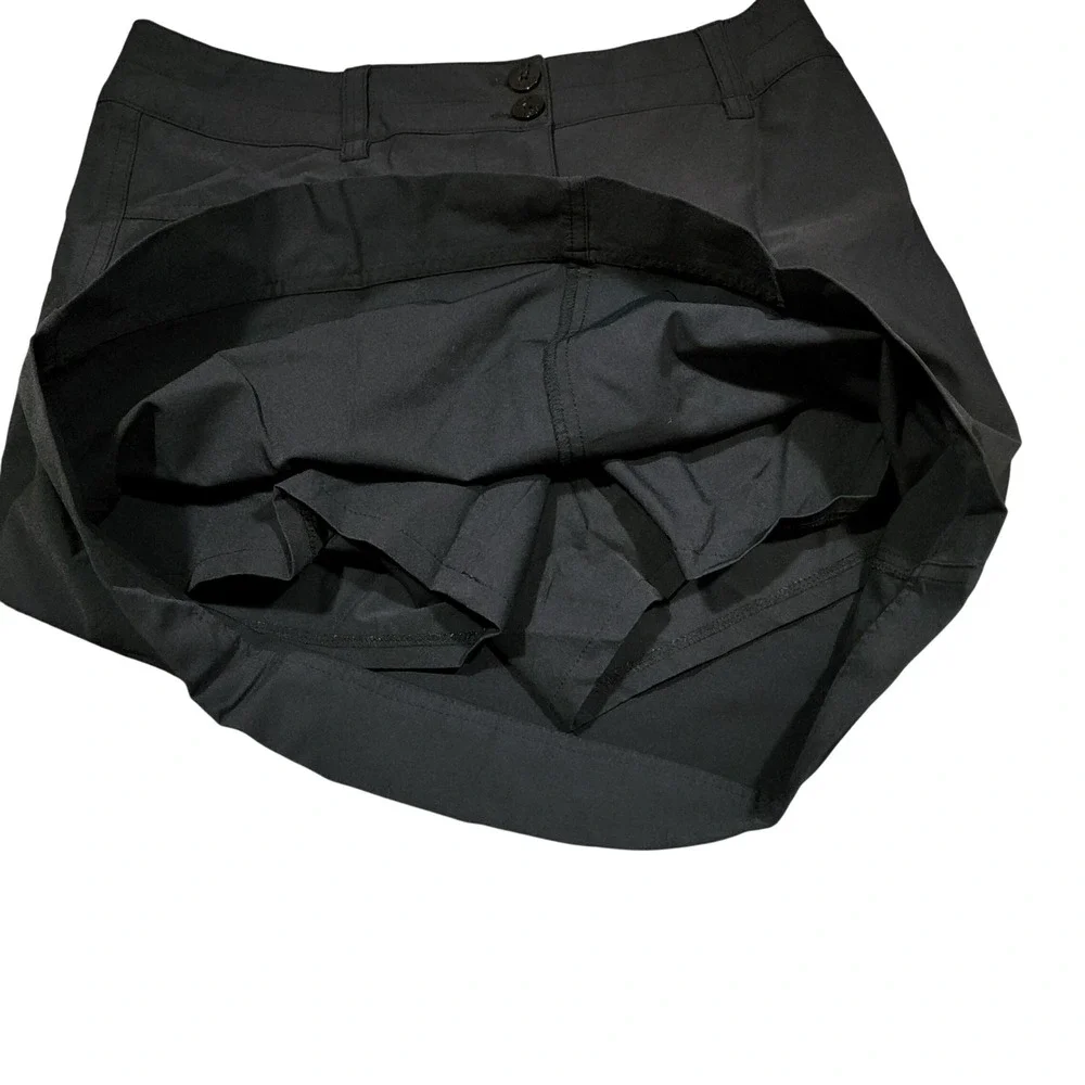 Lole Skorts sz 4 Bundle Lot of 2 Black Brown Quick Dry UPF 50+ Tennis Mini Skirt